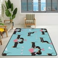 thumbnail image 2 of FREEAM Soft Rug Large Area Rugs, Dachshund Dogs Love Hearts Comfortable Indoor Carpet, Baby Play Mat for Living Room Bedroom Nursery Home Decor Floor Mat 60x39inch, 2 of 6