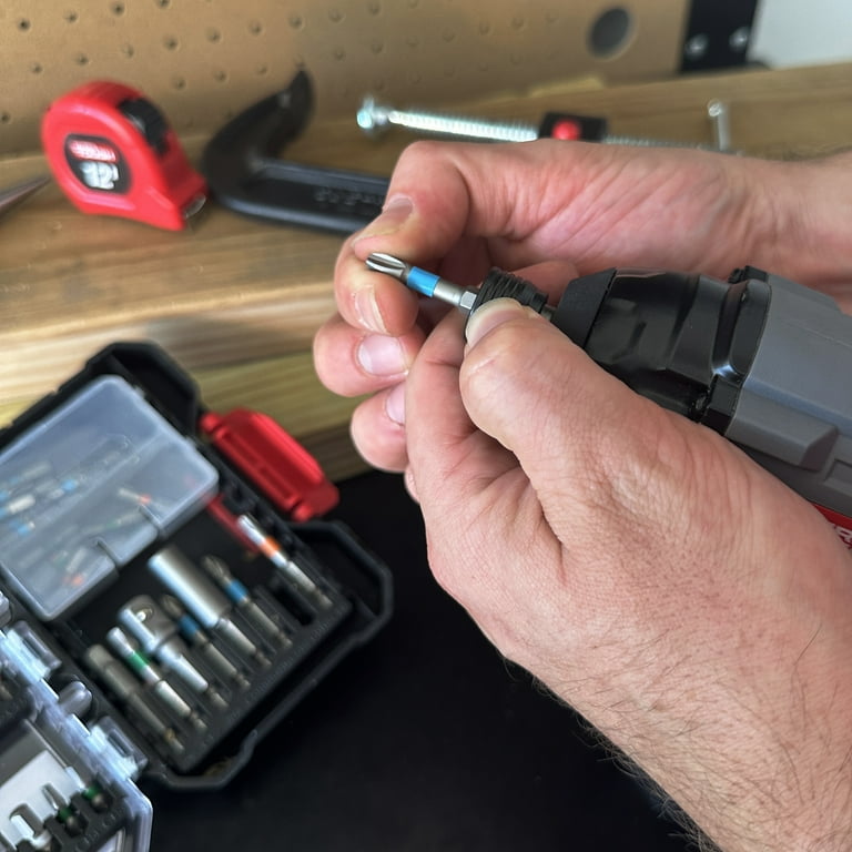 Hyper Tough 44-Piece Impact Rated Bit Set in Click Fit Case