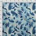 thumbnail image 4 of oneOone Viscose Chiffon Blue Fabric Abstract-Blurred Floral Pattern Craft Projects Decor Fabric Printed By The Yard 42 Inch Wide, 4 of 4