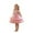 R22/Pink, variant on Vividxx Girl's Dresses Girls Party Dress With Bow Tiered Skirt Flutter Sleeves Formal Occasion Performance Tutu Gown 18-24 Months