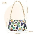 thumbnail image 3 of FORMRS Womens Shoulder Bag with Chain Strap Clutch Purse Cute Tote Handbag, Vibrant Toucans Pattern, 3 of 7