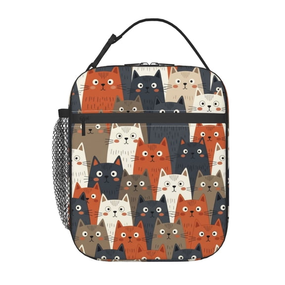 Cat Lunch Bag Lunch Box For Women,Leakproof Lunch Tote Large Capacity,Reusable Insulated Lunch Tote Bag,Keep Warm And Fresh,Cooler Bag Lunch Container For Work Office Picnic Travel
