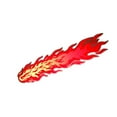 thumbnail image 1 of Dvkptbk Universal Car Body DIY Decorative Sticker Flame Style Decal Decor Red, 1 of 1