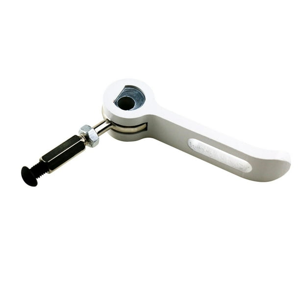 Accesorios de patinete eléctrico de acero inoxidable, reemplazo de monopatín, eje de carbono, llave plegable de bloqueo, piezas de repuesto de perno Blanco shamjiam Tornillo de bloqueo del eje