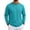 Turquoise, variant on Yifymode Mens Long Sleeve Workout Shirts Moisture Wicking Running Gym Tops Casual Crewneck Athletic Hiking Training Shirts