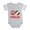 Heather Gray, variant on CafePress - Peace Love Italy - Cute Infant Baby Football Bodysuit