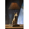 thumbnail image 3 of Bronzed Egyptian God Of Afterlife Death And Mummies Anubis Table Lamp Statue, 3 of 9