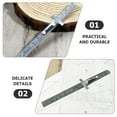 thumbnail image 5 of FELTECHELECTR 1Pcs Metal Pocket Ruler Measuring Gauge for Sewing Supplies and DIY Craft Projects 6.68X0.47X0.39in, 5 of 8