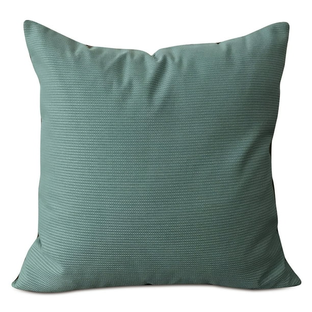 Smoky Turquoise Solid Throw Pillow Cover 22"x22"