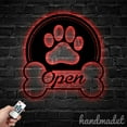 thumbnail image 5 of Handmadetneonsign Grooming Pet Spa Open Metal Wall Art Light, Paw Dog Pet Spa Metal Sign Wall Decor, Pet Spa Metal Decor, 5 of 5