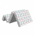 thumbnail image 2 of Nautical Foldable Mattress, Repetitive Marine Items, 74.8" x 35.4", Multicolor, by Ambesonne, 2 of 6