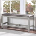 thumbnail image 2 of Steve Silver Hyland Stone Gray Wood Counter Bench, 2 of 6
