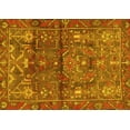 thumbnail image 1 of Ahgly Company Machine Washable Indoor Rectangle Persian Yellow Traditional Area Rugs, 2' x 5', 1 of 4