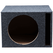 American Sound Connection 12in Vented Subwoofer Speaker Enclosure, Loudspeaker Cabinet