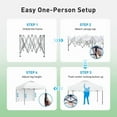thumbnail image 6 of CHITOOMA 10 x 10ft Pop up Canopy Tent, Instant Outdoor Shelter Easy Portable Straight Leg Canopy Tent with Pockets Sidewall, White, 6 of 11