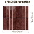 thumbnail image 6 of DEWOO Peel and Stick Backsplash - 10 Sheets of 12"×12" - 3D Adhesive Peel and Stick Tile Backsplash for Kitchen, Bathroom, Wall Tile, Red, 6 of 13