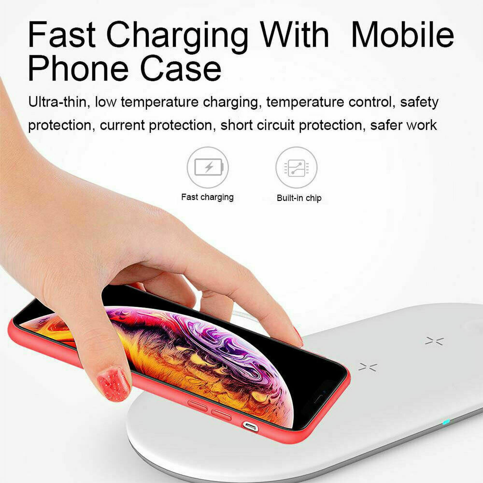 3 in1 Wireless Charger for Apple Watch Fast Charger Stand (White)