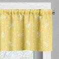thumbnail image 5 of Ambesonne Floral Valance & Curtain, Soft Tone Small Flowers, 55"x45", White Pastel Yellow, 5 of 7
