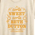 thumbnail image 3 of Yellowstone - Sorta Sweet Sorta Beth Dutton - Women's Short Sleeve Graphic T-Shirt, 3 of 6