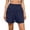 r-1973Navy477, variant on MEZZALL Women Beach Casual Hot Shorts With Elastic Waistband Lightweight Athletic Running Workout Shorts Boho Solid Color Summer Daily Bottoms