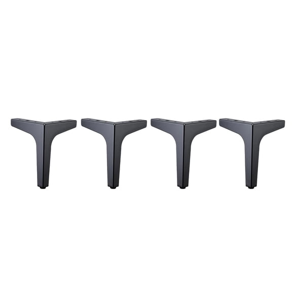 4 patas triangulares de metal para muebles, sofás, mesas y armarios. 13cm
