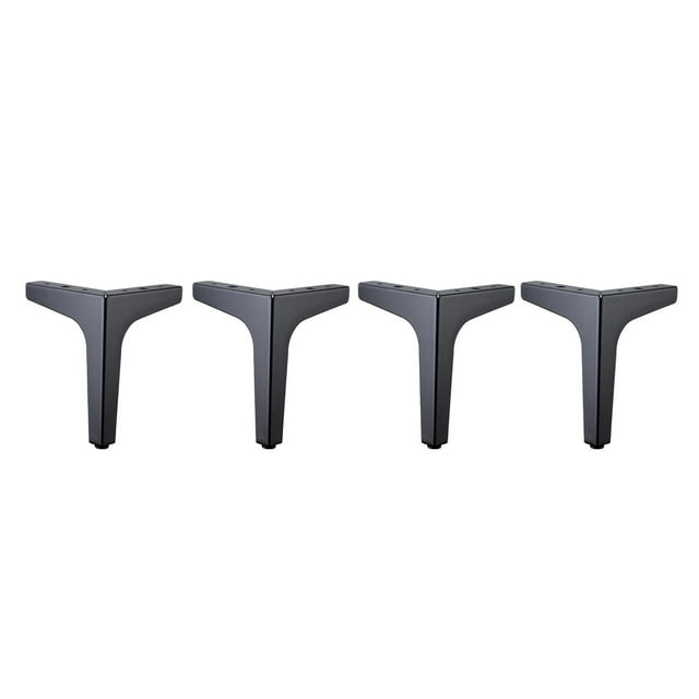 4 piezas de patas de metal de hierro modernas para muebles, sofás, sillas y armarios, de 10, 13, 15 y 17 cm de altura. 15cm