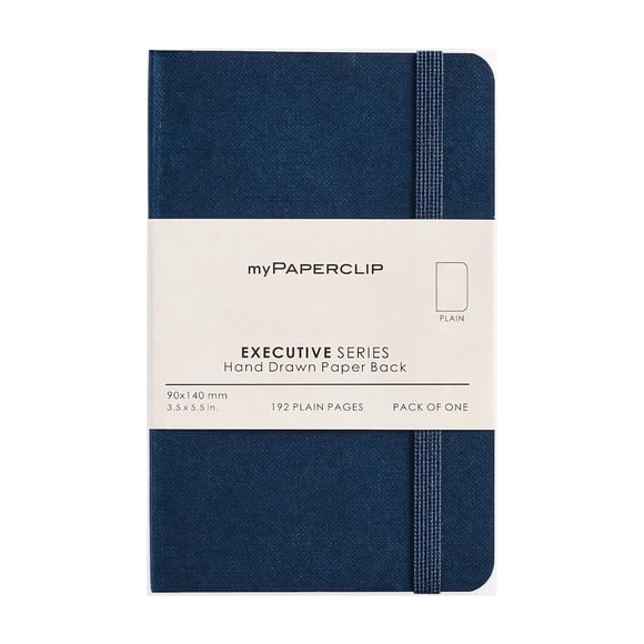 Cuaderno myPAPERCLIP Executive 9 x 14 cm 192 páginas azul
