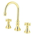 thumbnail image 1 of 8 Inch -18 Inch Widespread Roman Tub Filler - Polished Brass, 1 of 1