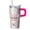 Flowers - 543, variant on 20oz Elegant Floral Vintage Spring Tumbler with Handle and Straw, Chinoiserie Bloom Pattern Coffee Cup, Insulated Travel Mug