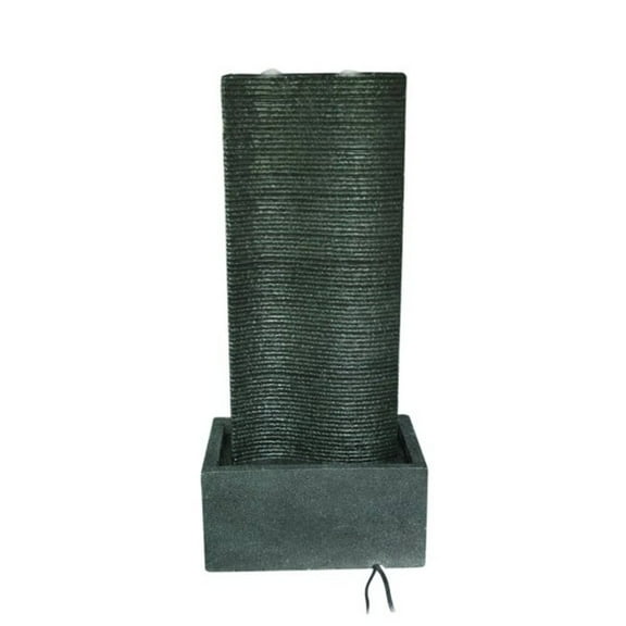 Hi-Line Gift Indoor and Outdoor Bubbling Curved Wall Fountain