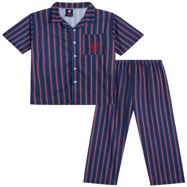Ensemble de Pyjama pour Garçons - Chemise de Nuit à Manches Courtes et Pantalon de Pyjama 2 Pcs (8-18)
