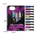 thumbnail image 3 of 10 Colors Colorful Hair Chalk Comb, Temporary Hair Color Comb Set, Temporary Bright Hair Color Dye for Girls and Kids, Washable Hair Chalk for Party Birthday DIY Makeup Cosplay Look, 3 of 9