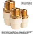 thumbnail image 4 of Supply Giant BRCPM034-NL 3/4" Lead Free Adapter Fitting with a Brass Male and a CPVC Connect, 4 of 5