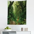 thumbnail image 1 of Nepal Tapestry, Forest in Nepal Touristic Trekking Branches Misty Road Fresh Air Outdoors Theme, Fabric Wall Hanging Decor for Bedroom Living Room Dorm, 5 Sizes, Green Brown, by Ambesonne, 1 of 1
