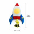 thumbnail image 3 of Rocket Pet Toys Rope Dog Toys Plush Dog Chew Toys Squeaky Pet Chew Toys for Puppy Oral Interactive Tug Play 1 Pack, 3 of 5