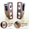 thumbnail image 3 of Angeebin Gun Rack Wall Mount Hold Up and Display Horizontal Rifle or Shotgun, Wooden Gun Hooks Suitable for Home and Store, 3 of 5