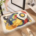 thumbnail image 1 of ERDS-Planets Bathroom Mat Soft Fluffy Absorbent Rug Non-Slip and Machine Washable Carpet for Bathroom, Sink and Bedroom (Rush Out into Space, 31"x20"), 1 of 4