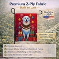 thumbnail image 4 of Great Pyrenees Holiday Christmas Garden Flag 11.25 in x 15.5 in, 4 of 7