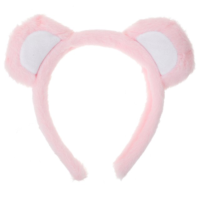 BRIGHTFUFU Diadema con orejas de oso, diadema de maquillaje para Cosplay, diadema para lavar la cara, diadema de animales, diadema para disfraz