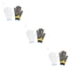 thumbnail image 2 of Riwesomey Guante de seguridad Guante protector de alambre de acero inoxidable Carpintería Cocina Protector de mano ajustable, L amarillo L 3piezas Riwesomey CBP048571, 2 of 6
