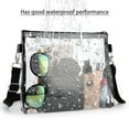 thumbnail image 3 of BadPiggies Clear Crossbody Bag Stadium Approved, Waterproof Shoulder Purse Bag with Adjustable Strap for Women and Men, 3 of 10