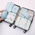 thumbnail image 1 of Juego de bolsas de almacenamiento de viaje extragrandes y gruesas, conjunto de 8 piezas para equipaje, ropa interior, zapatos y bolsillos, 1 of 4