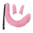 thumbnail image 4 of Ensemble 3 Pcs Oreilles et Queue en Peluche Ajustables pour Robe de Carnaval Halloween Femme, 4 of 10