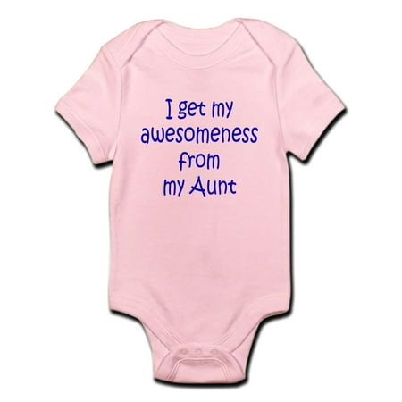 CafePress - I Get My Awesomeness From My Aunt Body Suit - Baby Light Bodysuit