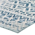 thumbnail image 4 of Modway Reflect 94.5" Tamako Diamond Chevron Moroccan Trellis Rug in Ivory/Blue, 4 of 9