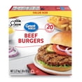 thumbnail image 1 of Great Value Frozen Beef Value pack Burgers, 2.27 kg, 1 of 5