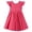 Red, variant on WRKEKC Girls Casual Dress Backless Ruffle Sleeve Solid Color Dress with Bow Tie Casual Summer Dresses for Girls 1-8 Years