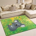 thumbnail image 2 of Dreamtimes Lightweight Soft Area Rugs 63 x 48 in, Koala Hanging On Eucalyptus Branch Floor Mat for Kids Playing Room Hardwood Floor Living Room Nursery Rugs, 5'3" x 4', 2 of 6