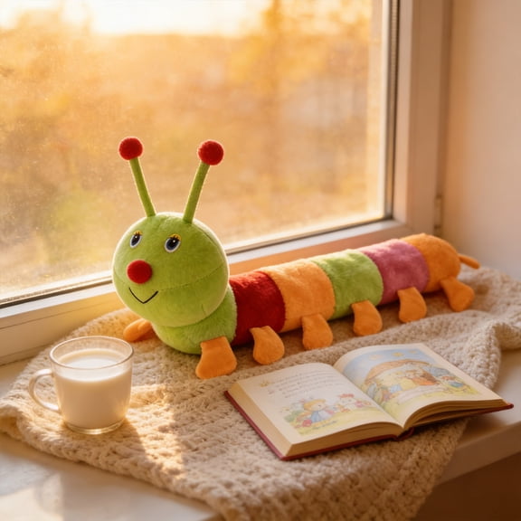 Clearance! Stuffed Caterpillar Plush — Cute Plushies for Toddlers, Baby Plush Toy, Soft Colorful Figurine, Great for Early Development and Cuddling,A