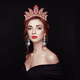 thumbnail image 5 of Magic Eye Series Tiaras y coronas Boda nupcial Reina Cumpleaños Princesa Prom Universo Coronas brillantes MFZFUKR CPB-DE-LYY1074-4, 5 of 5